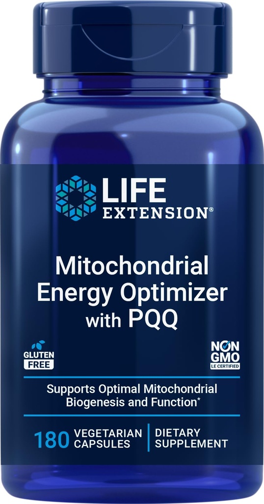 Life Extension Mitochondrial Energy Optimizer with PQ, 180 Vegetarian Capsules