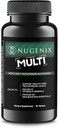 Nugenix Πολυβιταμίνη για άνδρες, πολυβιταμίνη και τεστοστερόνη Υποστήριξη - 19 Βιταμίνες και Ορυκτά, Υποστηρίζει Δωρεάν τεστοστερόνη, Ισορροπία Κορτιζόλη, Προάγει την παραγωγή νιτρικού οξειδίου, Ροή αίματος - 60 δισκία
