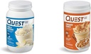 Quest Διατροφή Vanilla Milkshake πρωτεΐνη σκόνη, 24g πρωτεΐνης, 1g ζάχαρης, χαμηλής υδατανθράκων, χωρίς γλουτένη, 3 Λίρες, 43 μερίδες & Crunch πρωτεΐνη σκόνη, 20g πρωτεΐνη, 2g καθαρό υδατάνθρακες, 1g ζάχαρη