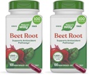 Nature's Way Beet Root, 1000 mg per Service, 100 Vegetarian Capsules (Pack of 2)
