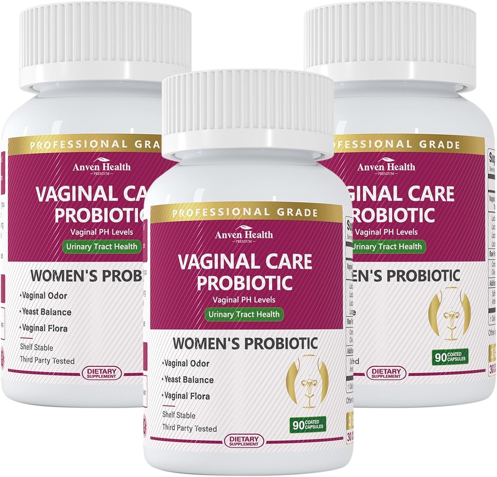 Vaginal Probiyotiks for Women pH Balance with Prebiyotiks - 60 Milyar Kadın Vaginal Flora, Odor, Yeast & Digestive Health with Saffron, Cranberry, Vegan & Non-GMO | 270 Caps