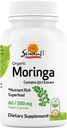 Sewanti Organic Moringa Κάψουλες υψηλής ισχύος - ανοσοποιητικό σύστημα και ενισχυτής ενέργειας - Φυσικό Superfood για την υποστήριξη ζωτικότητας και αποτοξίνωσης 60 κάψουλες 500mg