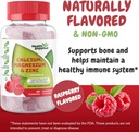 Kalsiyum ve çinko + Vitamin D Gummies | Bone Health Immune Health Energy and Muscle Function | Günlük Diyetsel Vitamin | Yetişkinler için, Gençler | Meyveli Raspberry Flavor