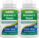 En İyi Doğallar, Brewers Yeast, 7-1/2 B1 Vitamin B2, 1000 mg 240 Tablet (240 Kont)