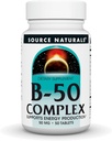 Source Naturals B-50 Kompleksi, Supports Energy Production * - 50 Tablet