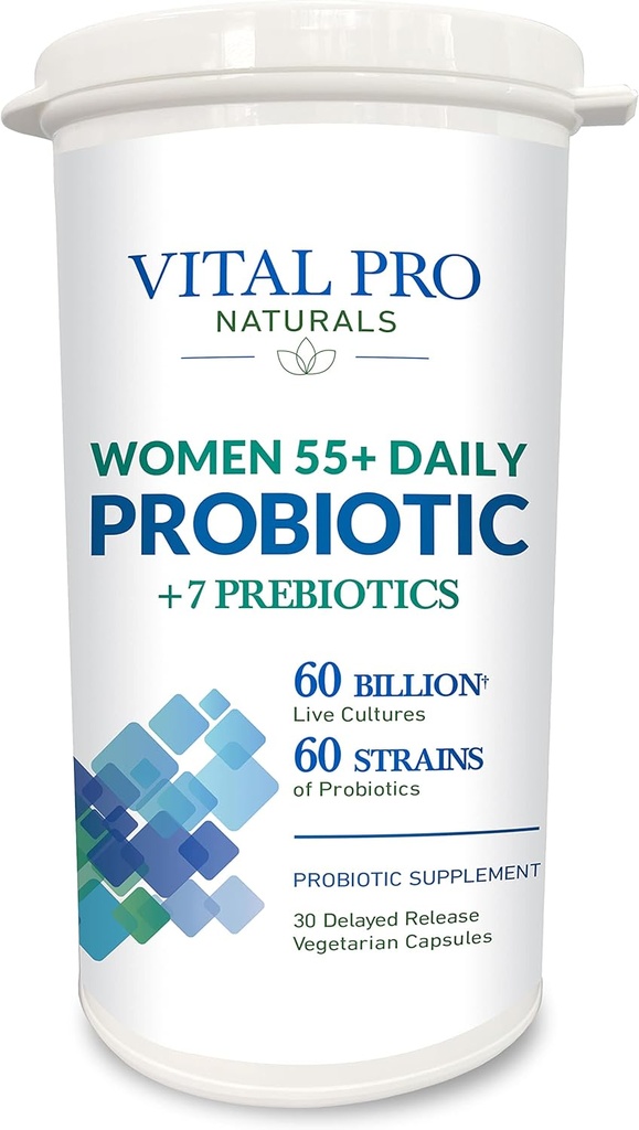 Vital Pro Naturals - Women 55+ Daily Probiyotik Plus Prebiyotiks 30 Capsules