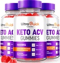 (3 Pack) Εξαιρετικά γρήγορη Keto ACV Gummies, Ultra Quick Keto ACV Gummies Υποστήριξη απώλειας βάρους, φυσικό Keto+ACV, Premium Keto Plus ACV Formula, Apple Cinegar Gummy, Επίσημη UltraQuick (180 Gummies)