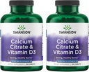 Swansonuba Citrate & Vitamin D3 250 Tabs (2 Pack)