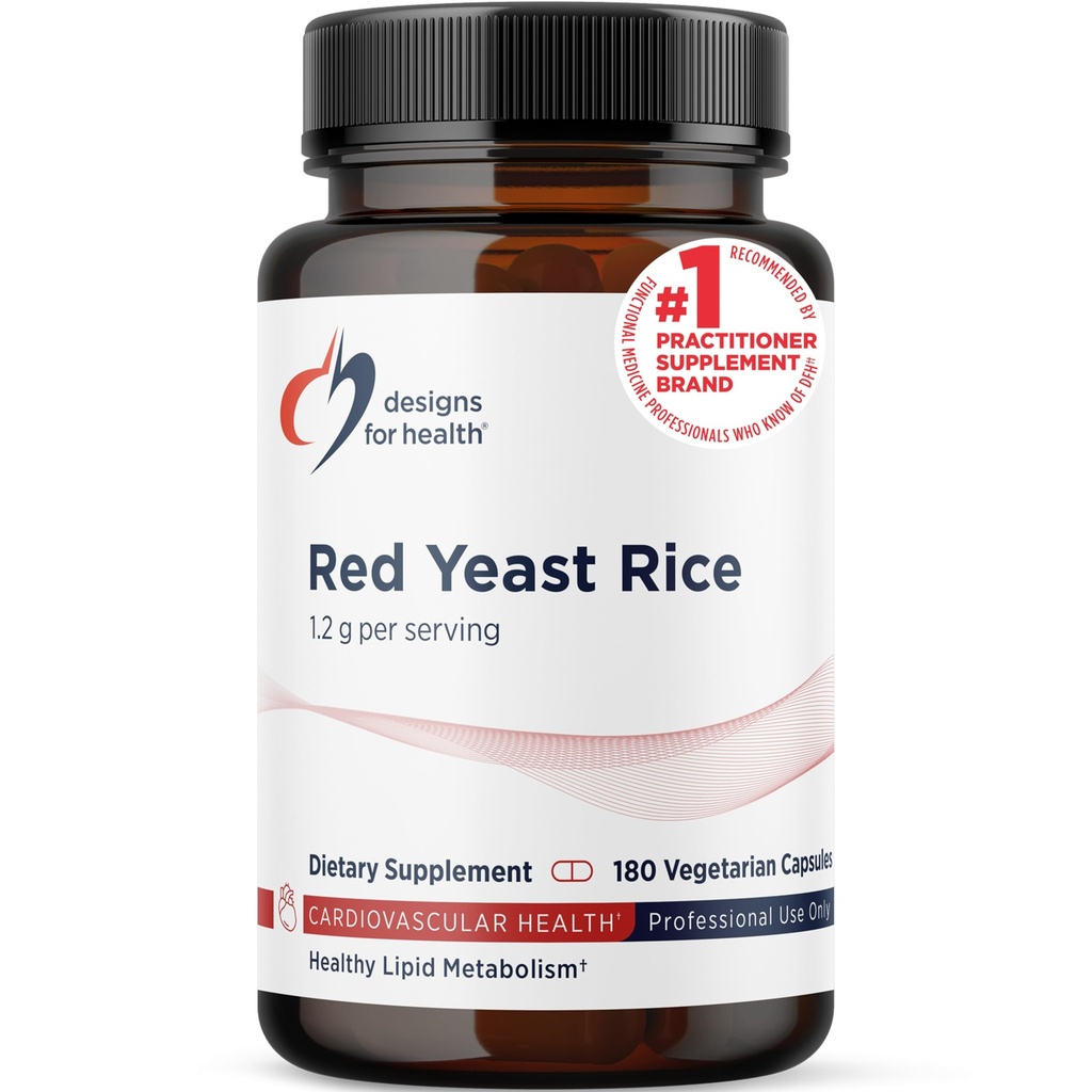 Sağlık RYR Synergy için tasarımlar - Red Yeast Rice Supplement - 1200 mg Red Yeast Rice + CoQ10 Cardiovascular Health + Bakım Normal Numaralarda Lipid Seviyeleri Bakım (120 Capsules)