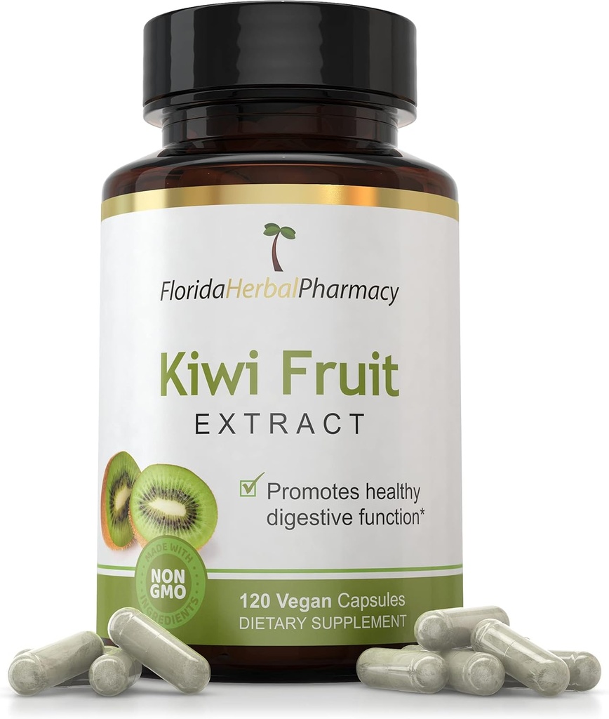 Florida Herbal Eczanesi, Kiwi Meyvesi Supplement Capsules 10:1 (120 Capsules) Kapsül başına 500 mg, 1000 mg Servis