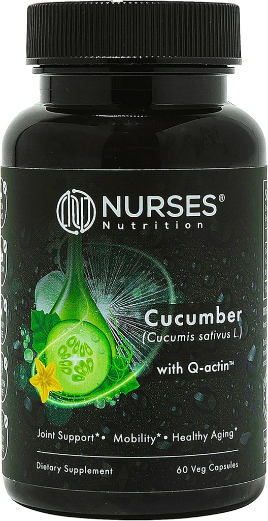 Klinik olarak Studied – Ortak Sağlık ve Kurtarma – Premium Cucumber Supplement with Q Actin – 2 Ay Supply – 60 Capsules – Üçüncü Parti Test Edildi – Vegan Gluten Free