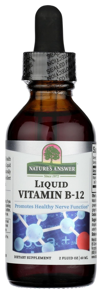 Doğanın Yanıtı Sıvı B-12 | Sağlıklı Nerve Fonksiyonlar ve Enerji Seviyeleri | Doğal Flavored & Gluten-Free 2oz