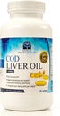 Cod Liver Oil Capsules - Premium sertifikalı Pure ve Fresh - Triple Strength - Heart Health - 120 Softgels - Natural Supplement - 240 mg of Omega 3 Fatty Acids - No Fishy Taste!