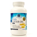Cod Liver Oil Capsules - Premium sertifikalı Pure ve Fresh - Triple Strength - Heart Health - 120 Softgels - Natural Supplement - 240 mg of Omega 3 Fatty Acids - No Fishy Taste!