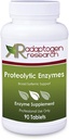 Proteolytic Enzymes Broad Systemic Support | Vegetarian Meeting with Serratia Peptidase & Bromelain for Digestion, Sourced from Papaya & Pineapple | 90 Enteric Paint Tabletler | Adaptogen Araştırma