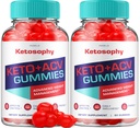 (2 Pack) Keto Sophy Keto ACV Gummies - Gelişmiş Kilo Kayıpları Kefil Vinegar ketSophy ACV Gummies Kilo Yönetimi Diyetsel Tamam Yorumlar Erkekler Kadınlar (120 Gummies)