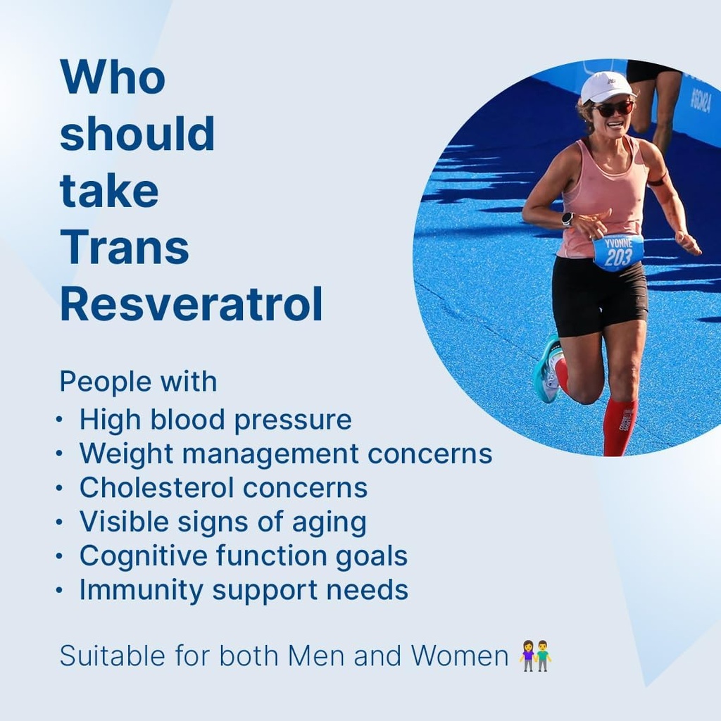 Trans Resveratrol 500 mg, 60 Capsules Lab | Antioksi Destek | 60 Vegan Capsules