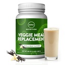 MRM Beslenme Veggie Meal Yenileme Protein | Vanilla Bean Flavored | 22g komple bitki bazlı protein | Meal on-the-go | Mediate açlığı | Dengeli makronutrient formülü | 28 servis