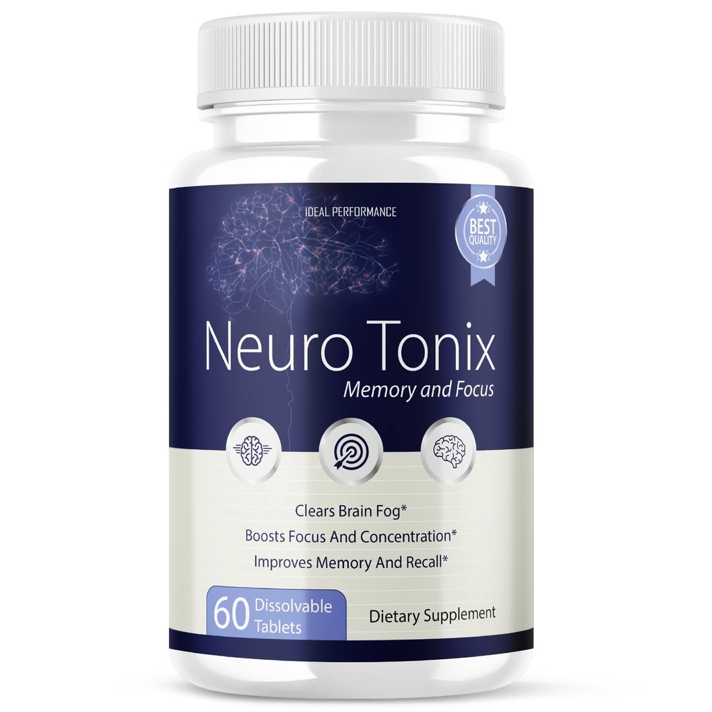 Neurotonix Memory Supplement - Επίσημη Formula - Neuro Tonix Memory Tablets for Focus and Memory, Neruotonix Brain Supplement Pills, Neuro Tonix Advanced Formula for Maximum Strength (60 Κάψουλες)
