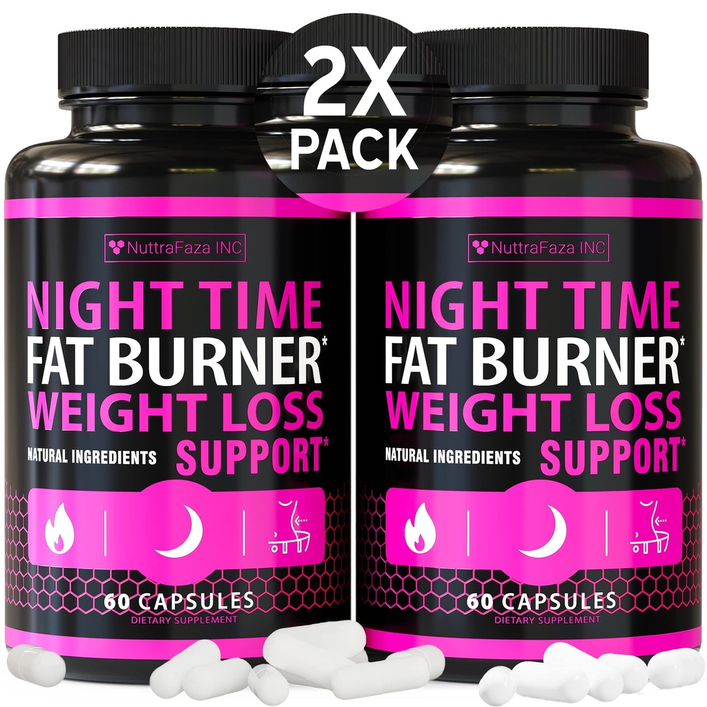 (2 Paket) Gece Saati Kadın için Pills - Gelişmiş Kilo Kaybı Tamam - Kadınlar için Fat Burners - Diyet Pills Bu Çalışma Hızlı - Belly Fat Burner - Appetite Suppressant - ABD'de Made in USA