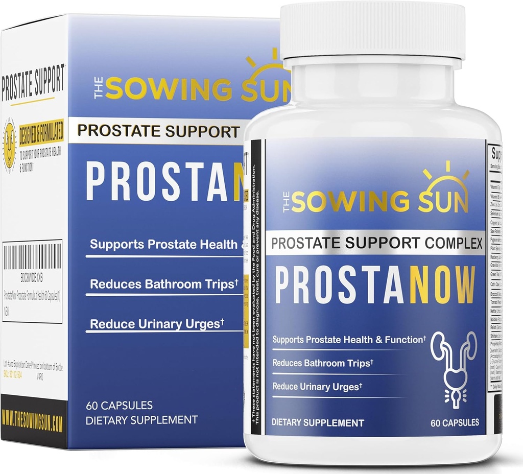 ProstaNow Prostate Formula, Saw Palmetto for Men, Reduce Frequent Urination, Supports Bladder & Urinary Health, Waking Up At Night To Urinate, Urinary Tract Health - 60 Capsules (1)