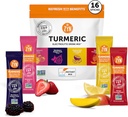 ZYN Electrolyte Drink Mix Hydration Packets, Electrolytes Toz, Hydration Packets w/Turmeric Curcumin, Vitamin C ve D, çinko, Hydrate Electrolyte Toz Packets for Wellness, Diversity Pack of 16