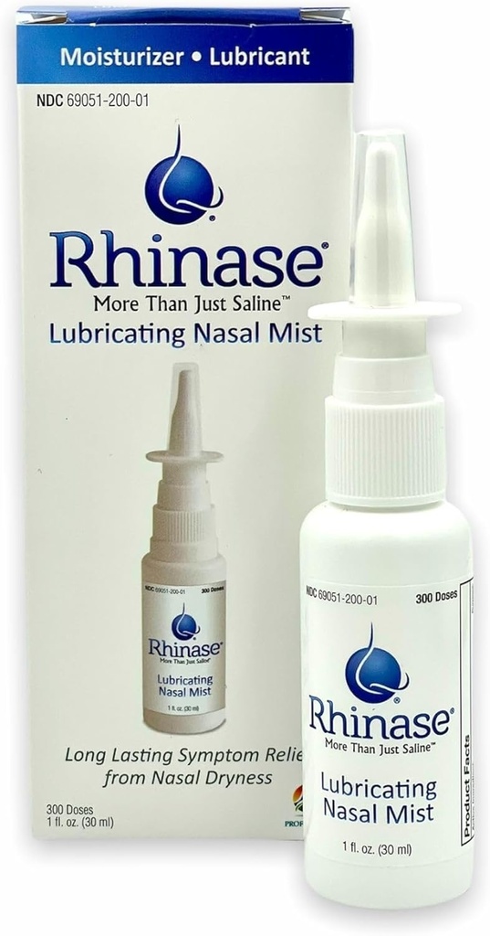 Rhinase Antiine Nasal Mix - Steroid Free, Dual Wetting Agent & Salt Formulation, Kuru Nose için 300 parfümlü, Nasal Kuruness'tan burunlar