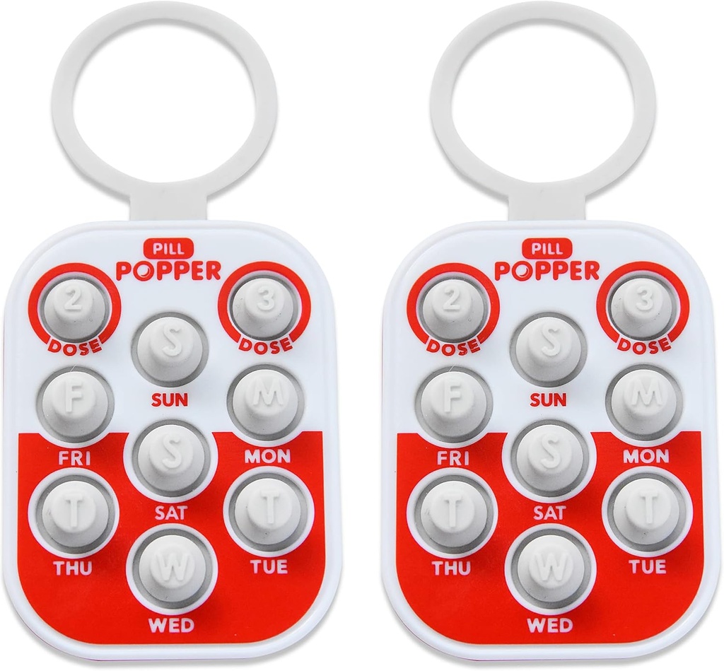 Pill Popper - Memory Aid Drug Dose Tracker (2 Pack)
