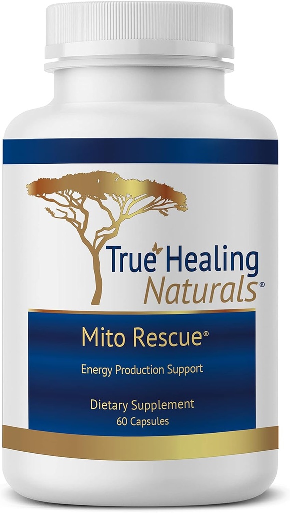 True Healing Naturals - Mito διάσωσης, Μιτοχονδριακά συμπληρώματα υποστήριξης, 60 κάψουλες χορτοφάγων
