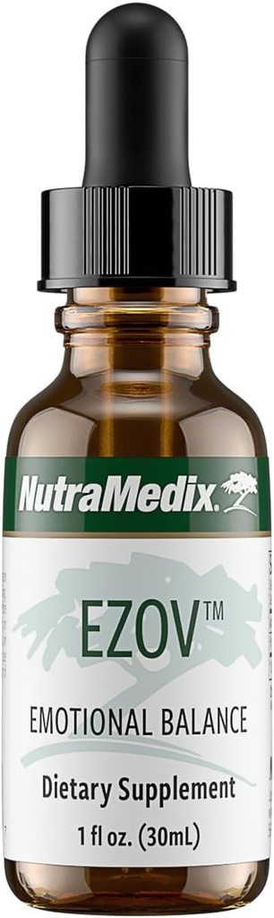 NutraMedix Ezov Hyssop Plant Drops - Stres Yönetimi için sıvı Supplement, Rahatlama, Antioksi Destek & Gut Health - Ultrasonik Destek için Sıvı Herb Türlü (1oz / 30 ml)