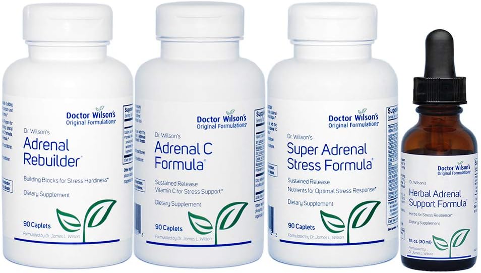 Dr. Wilson's Adrenal Fatigue Protocol Comprehensive kit for Adrenal Support HASF Small