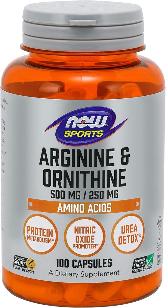 Şimdi Gıdalar Arginine Ornithine 100 Caps