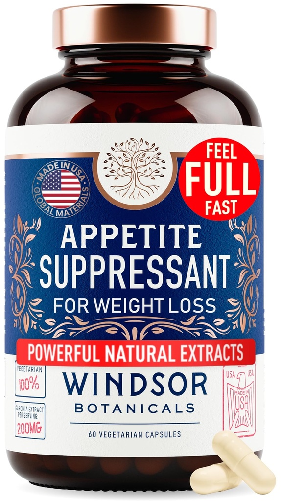 Kilo kaybı için baskıcı - Garcinia Cambogia, Glucomannan Appetite Control Supplements and Metabolism ATM for KiloLos - Lose Kilo Fast for Women and Men - 60 Veggie Diyet Pills