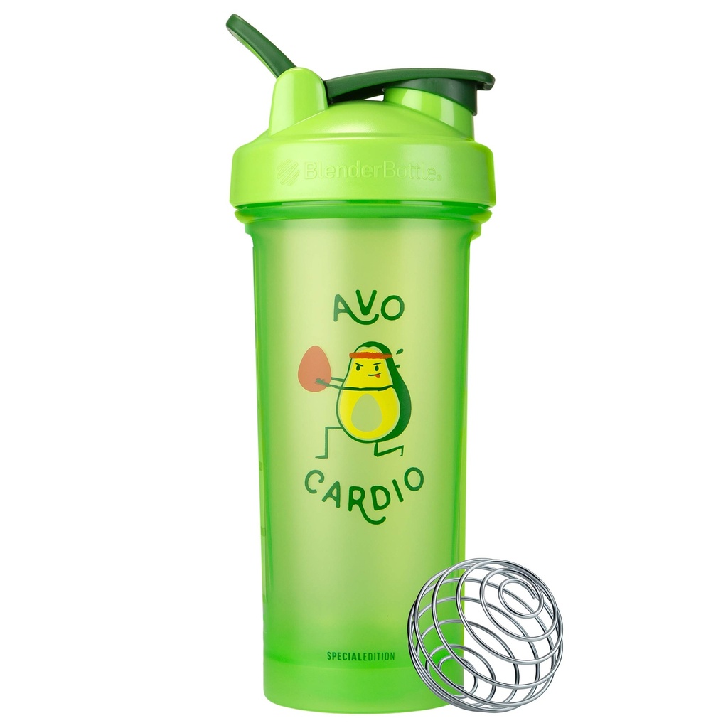 BlenderBottle Just for Fun Classic V2 Shaker Şişe Perfect for Protein Shakes and Pre Workout, 28-Ounce, Avo Cardio