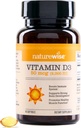 NatureWise Vitamin D3 2000iu (50 mcg) Immune Support, Sağlıklı Kas Fonksiyonu ve Bone Health - Non-GMO, Gluten Free in Organic Ekstra Virgin Zeytinyağı, (Mini Softgel), 90 Count