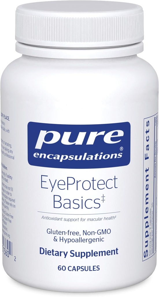 Pure Encapsulations Eye protect Basics | Key Antioksi Support for Eye Health | 60 Capsules
