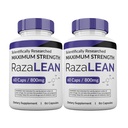 (2 Pack) Χάπια RazaLean, Καψάκια Razalean, 2 Μήνες Προσφορά, Κατασκευασμένο στις ΗΠΑ