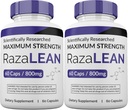 (2 Pack) RazaLean Pills, Razalean Capsules, 2 Ay Supply, ABD'de Made in USA