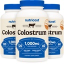 Nutricost Colostrum 1000mg, 120 Caps, 60 σέρβις (3 μπουκάλια)