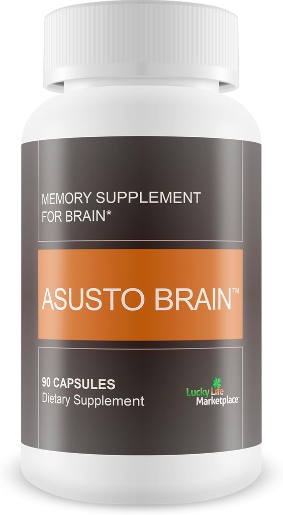 Asusto Memory Supplement for Brain - Improv Capsule Formula - Natural Brain, Memory, & Focus Support - Brain Support - Brain Supplement - Nootropic - Natural Asusto Sandalwood Improv Formula