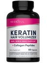NeoCell Keratin Saç Voumizer with Collagen, Amla Extract and Vitamin C, Saç ve Skin Supplement, Capsule, 60 Kont, 1 Şişe