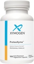 XYMOGEN ProteoXyme - Pancreatic Enzymes, Serrapeptase, rutin, Papain & Bromelain - Tound Integrity & Health Immune System Balance (100 Asit-Resistant Capsules)