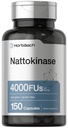 Horbäach Nattokinase Supplement 4000 FU | 150 Capsules | Non-GMO, Gluten Free