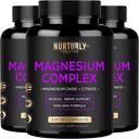 Μαγνήσιο Citrate & Oxide 500mg Complex Supplement - Υψηλή Απορρόφηση Μέγιστη δύναμη - Βοηθά στην υποστήριξη της πυκνότητας και της αντοχής των οστών, των μυών, της ενέργειας και του ύπνου - 360 κάψουλες Vegan