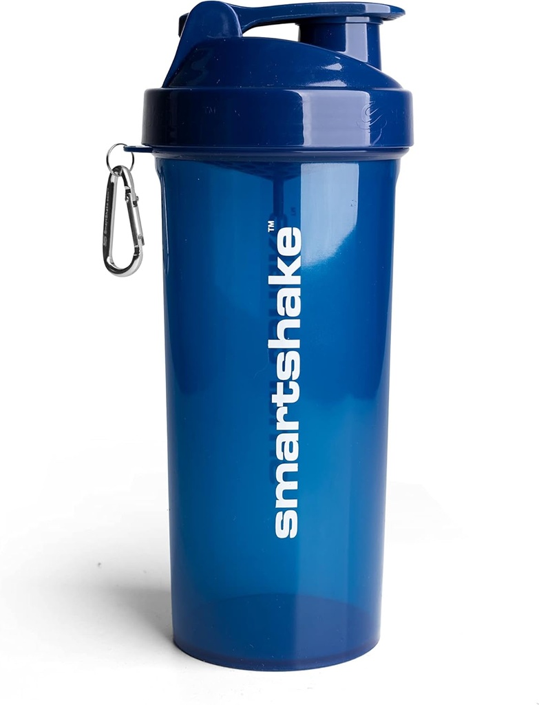 Smartshake Lite protein Shaker Şişe 1000 ml | Leakproof Gym Shaker Drink Şişe Protein Shakes | Clearilen Water Şişe, Faraday Free Protein Toz Shaker Cup for Men & Women, Navy Blue