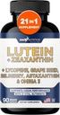Gade Beslenme Lutein ve Zeaxanthin Supplements | Astaxanthin Göz Vitaminleri Omega 3, Resveratrol, Bilberry, Lycopene, Quercetin, Ginkgo Biloba, Vitamin D ve More Eye Cares ve Mineraller
