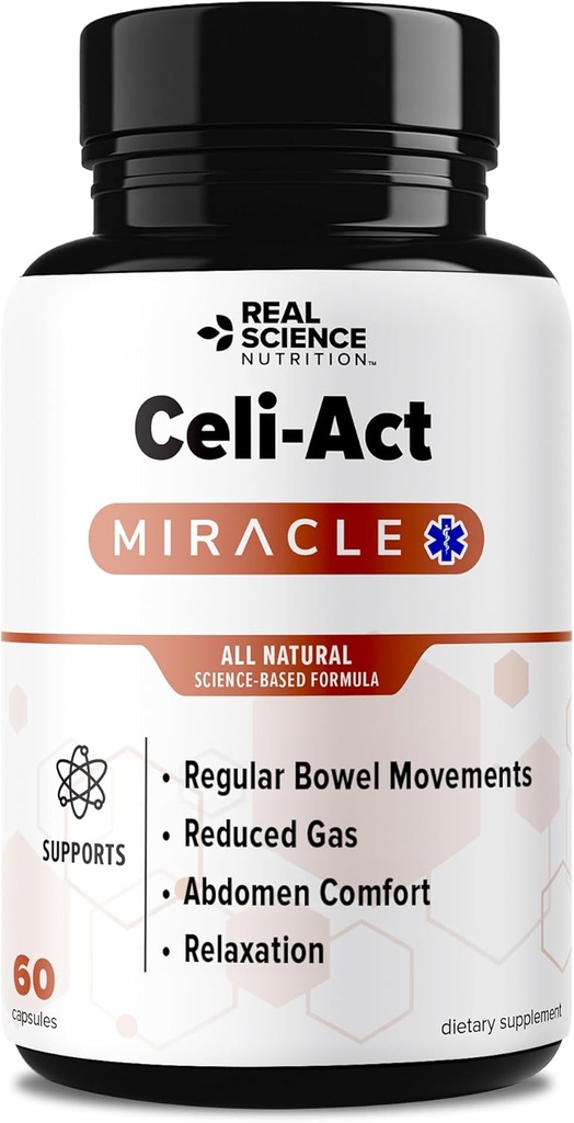 Το Celi-Act Miracle είναι ένα φυσικό συμπλήρωμα για την υποστήριξη του Celiac Discomfort και Digestive Health