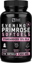 Primrose Oil Capsules (150 sıvı Softgels | 1300 mg) Premium Evening Primrose Oil - Kadınlar için Doğal kaynaklı Hormon Destek Supplement - Cold Pressed w. 10% GLA