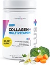 Kadınlar ve Erkekler için Daily Collagen Toz, Vanilla, Fed Protein, Hydrolyzed Collagen, ile Saç, Skin, Nail & Gut Health, Gluten Free, 30 Hizmetler