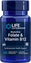 Life Extension BioActive Folate & Vitamin B12, 150 Vegetarian Capsules - Non GMO, Gluten Free Supplement Supplement